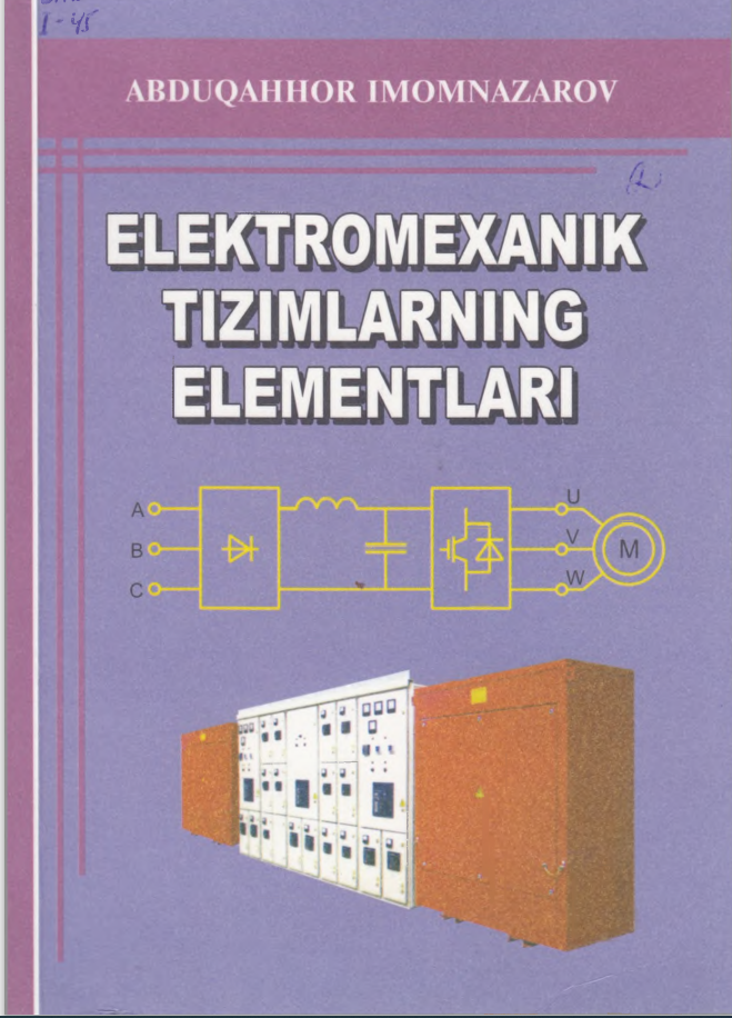 Elektromexanik tizimlarning elementlari