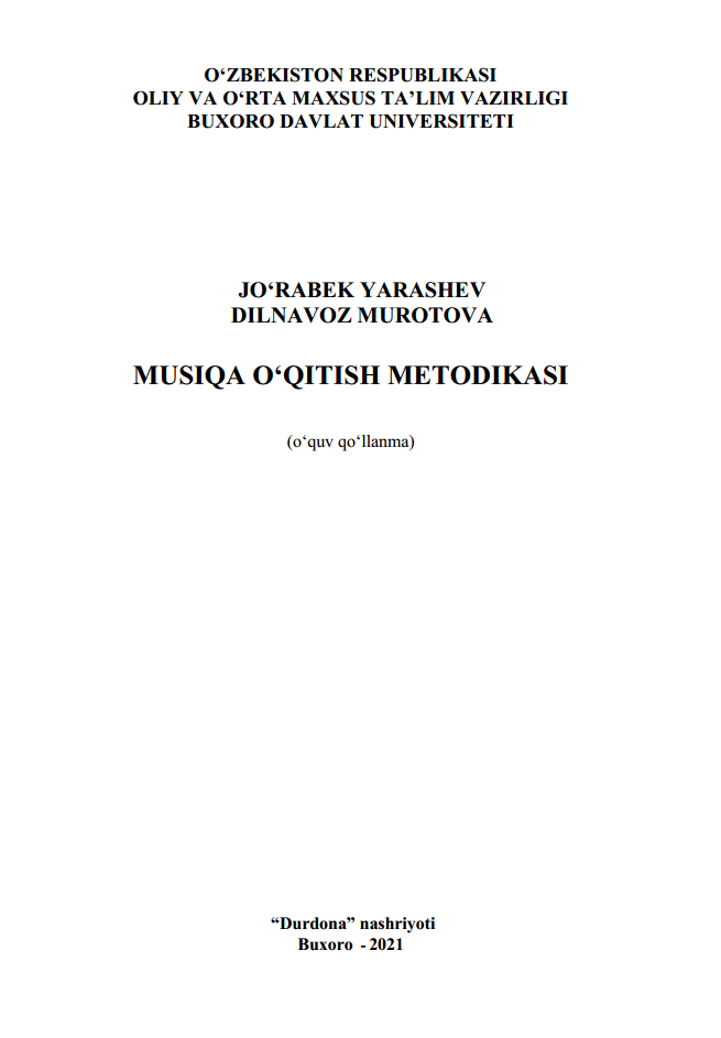 Musiqa o‘qitish metodikasi