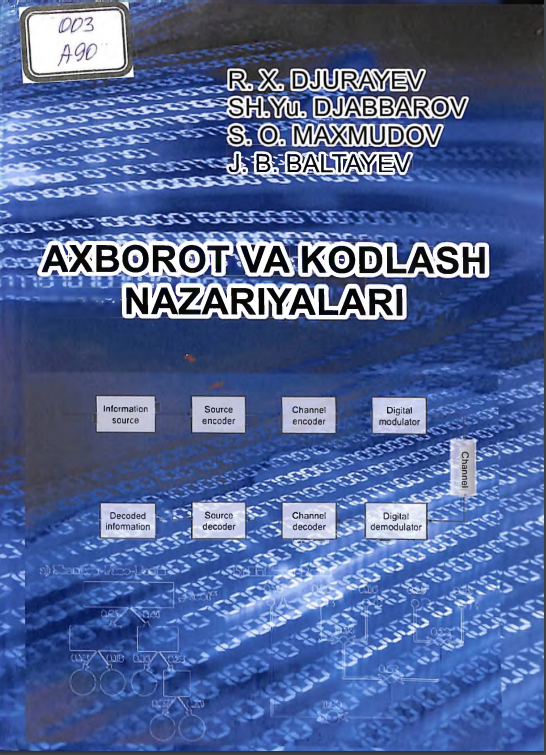 Axborot va kodlash nazariyalari