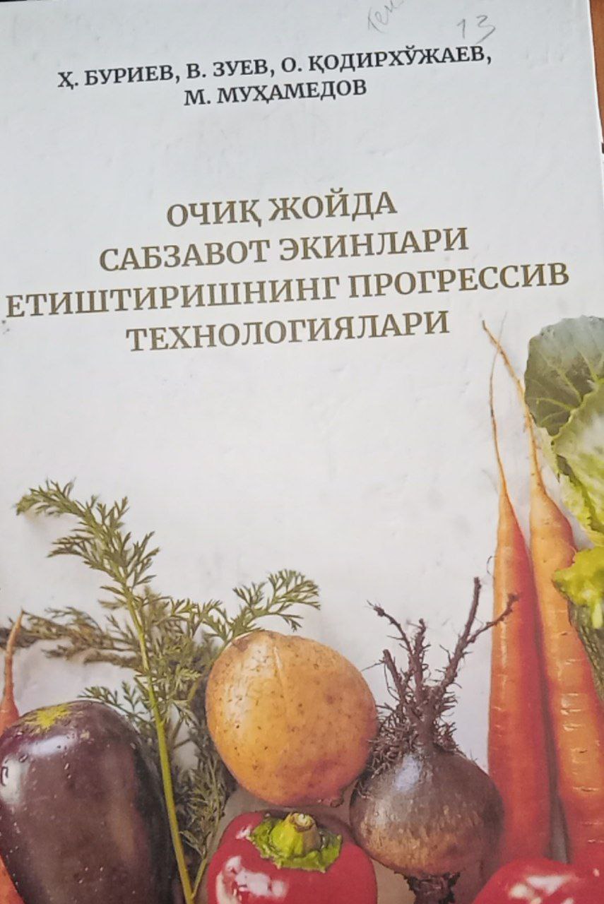 Очиқ жойда сабзавот экинлари етиштиришнинг прогрессив технологияси