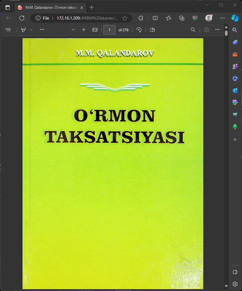 O'RMON TAKSATSIYASI