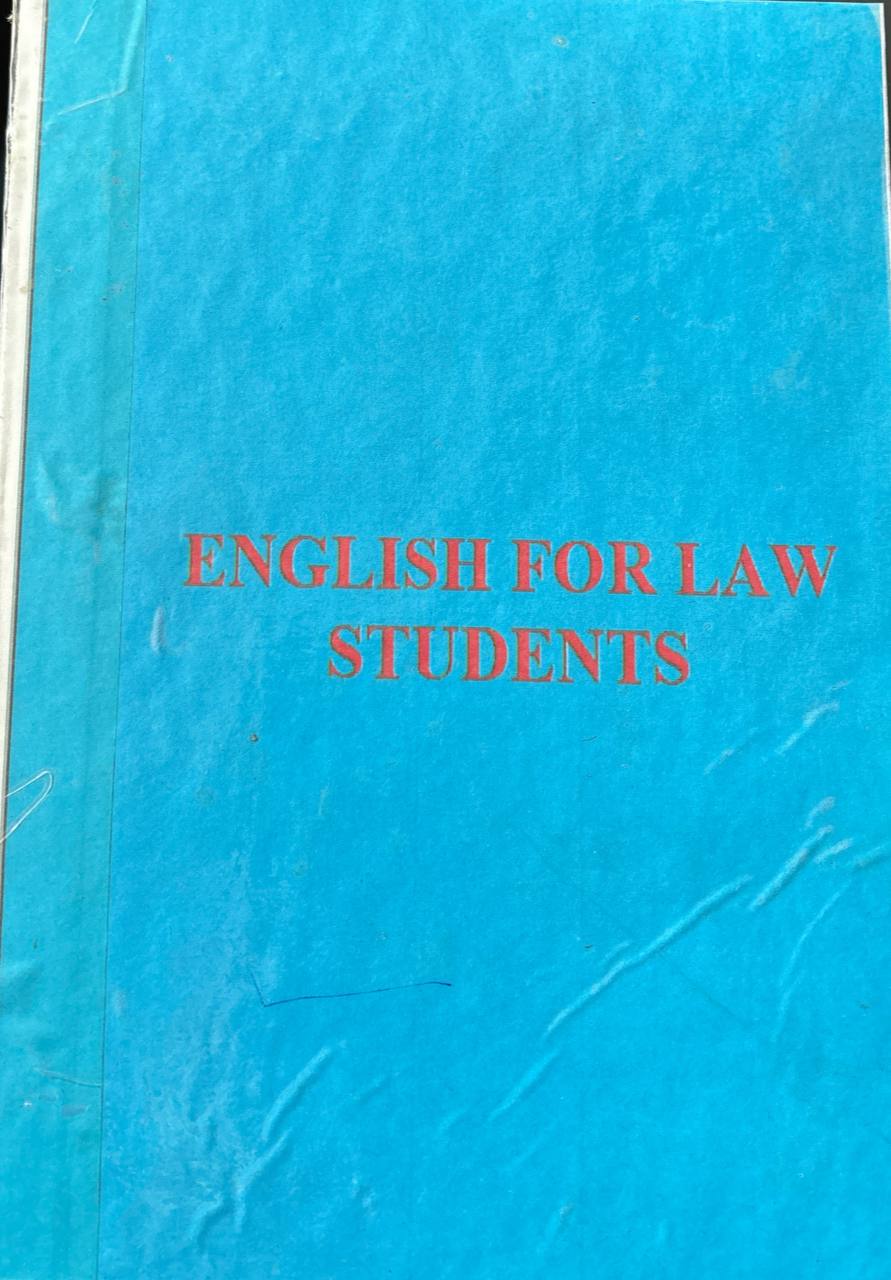 English for law students