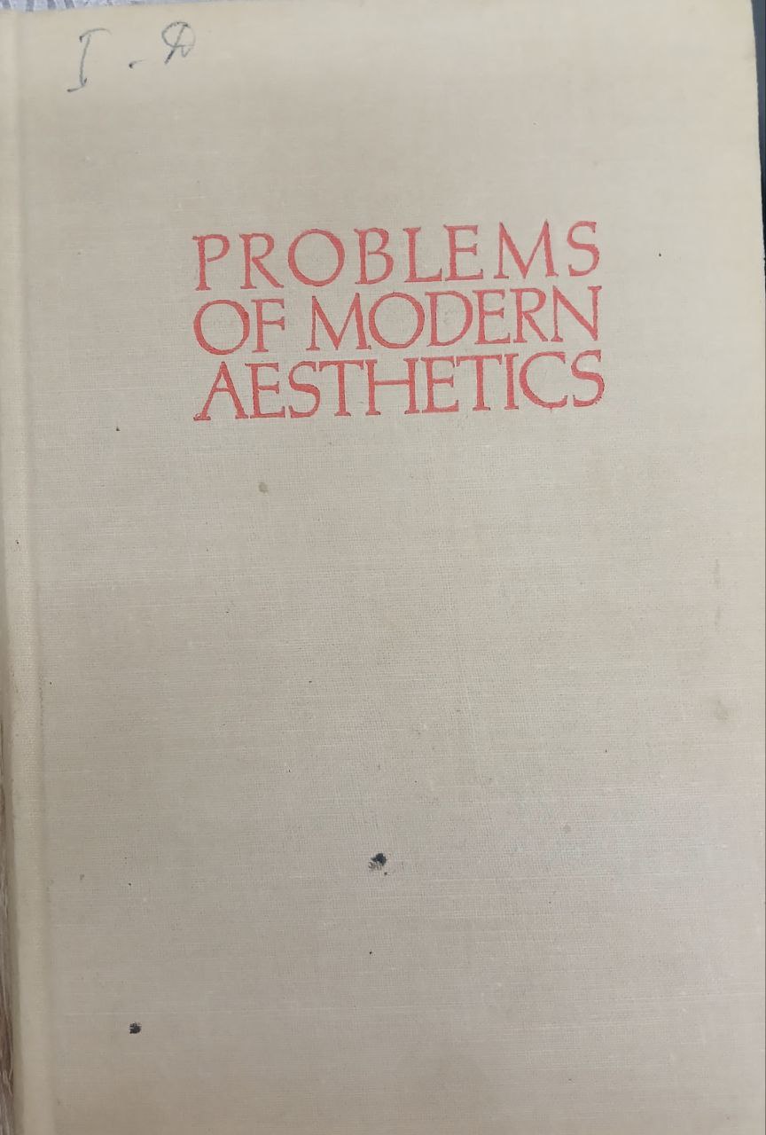 Problems of modern aesthetics