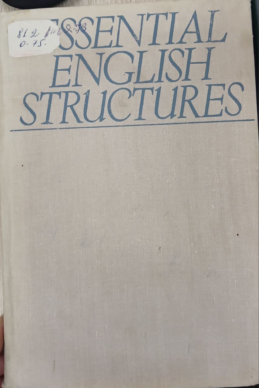 Essential english structures