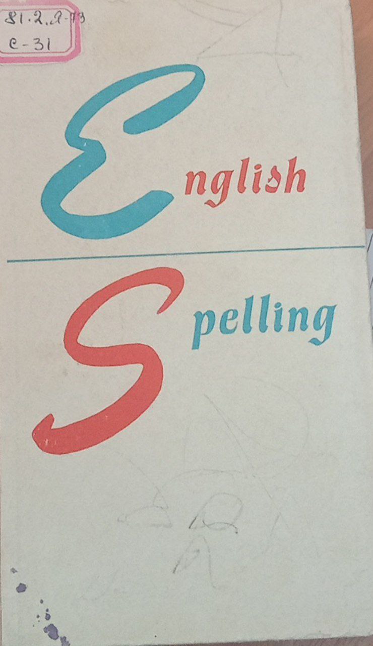 English spelling