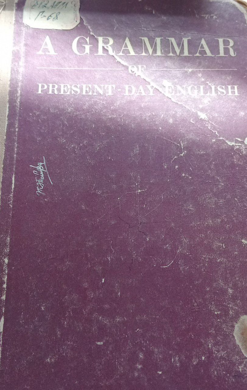 A Grammar Of Present -day english