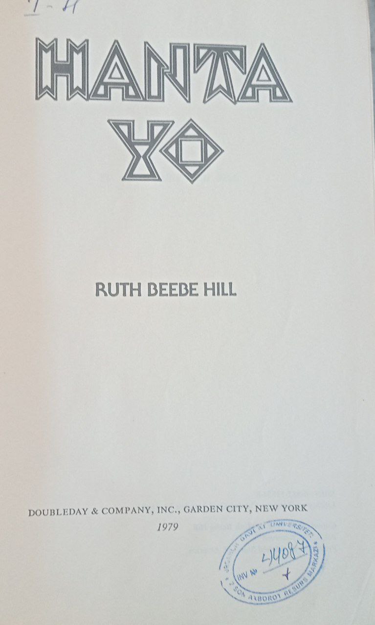 Hanta yo ruth beebe hill
