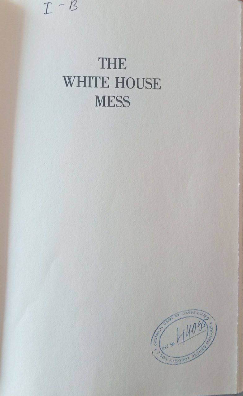 The white house mess