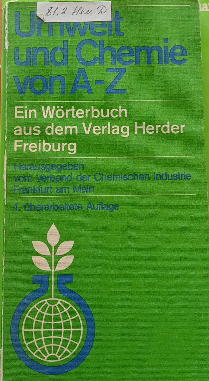 Umwelt und Chemie von A-Z