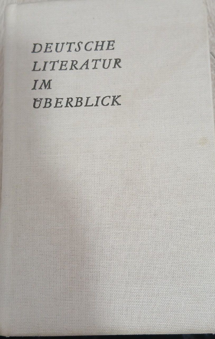 Deutsche Literatur im Uberblick