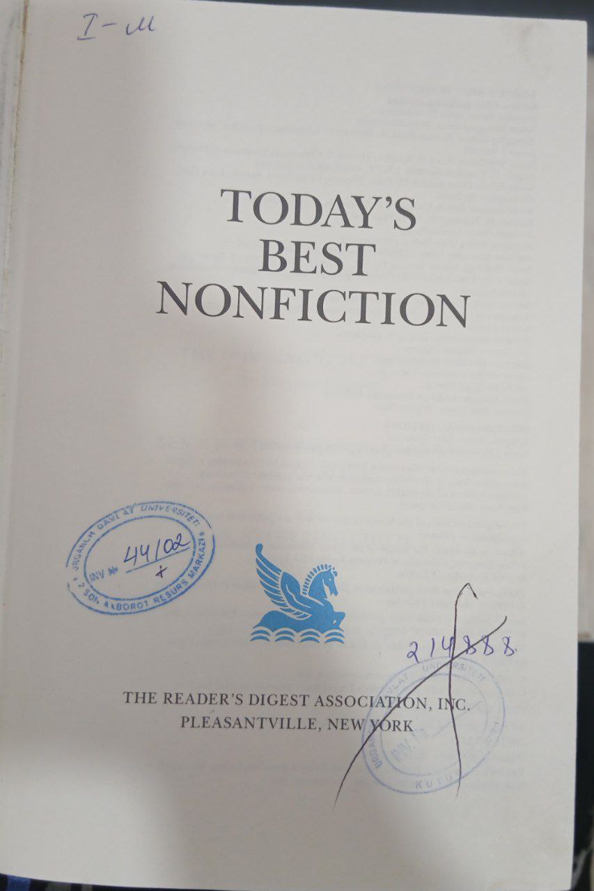 Today's Best Nonfiction
