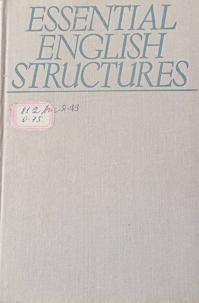 Essential english structures