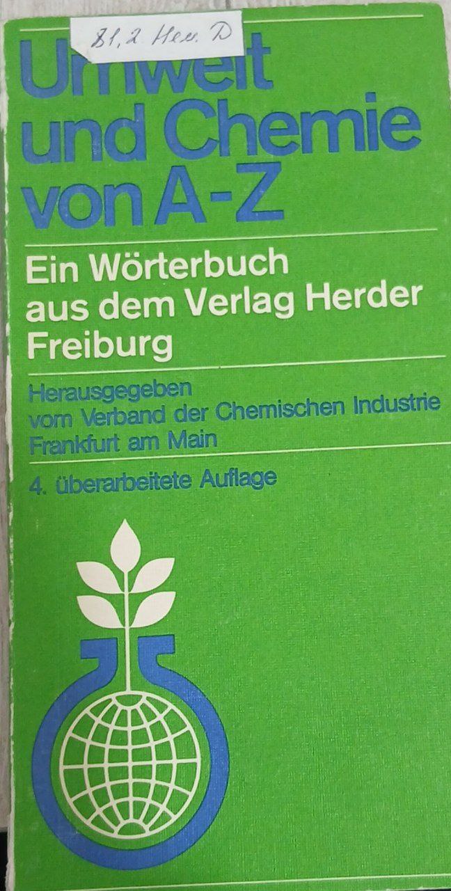 Umwelt und Chemie von  A-Z