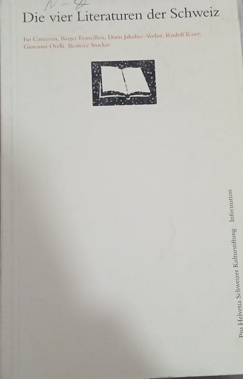 Die  vier Litertaturen der Schweiz