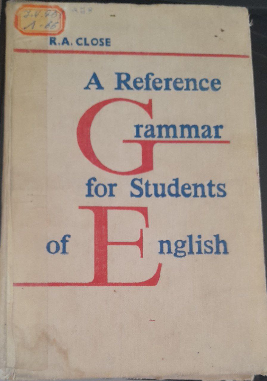 A referance grammar for students of english