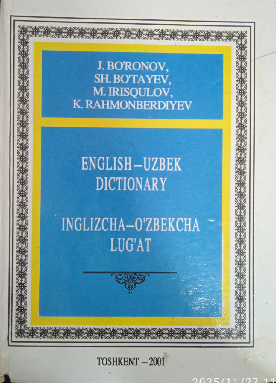 Inglizcha-o'zbekcha lug'at