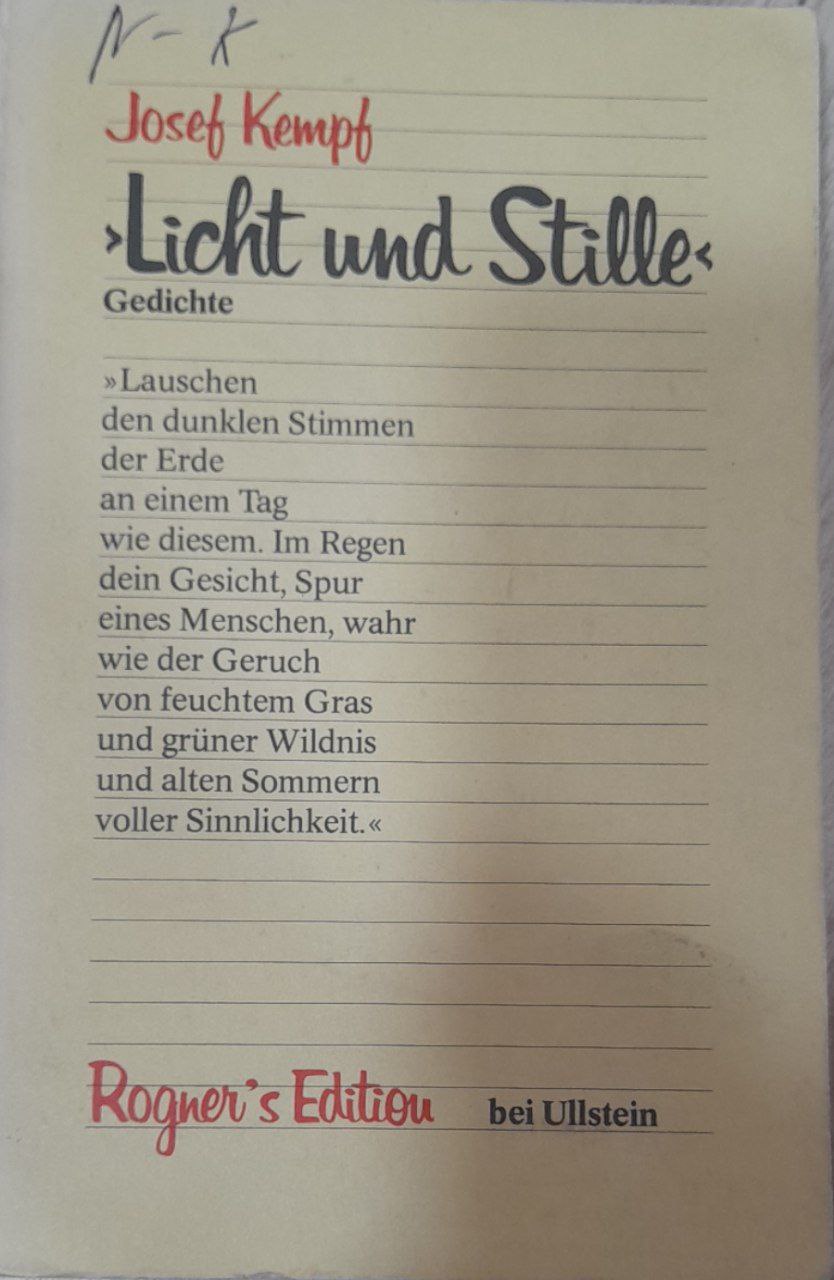 Licht und Stille