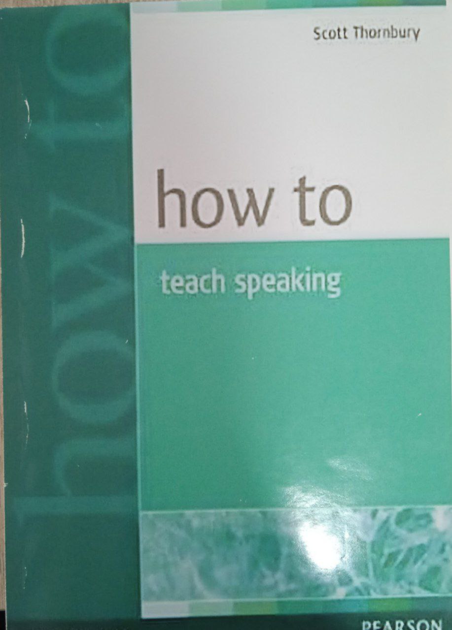 How to teach speaking