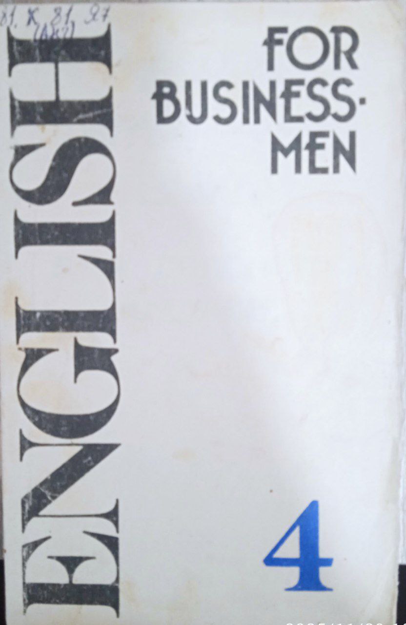 English For Businessmen 4