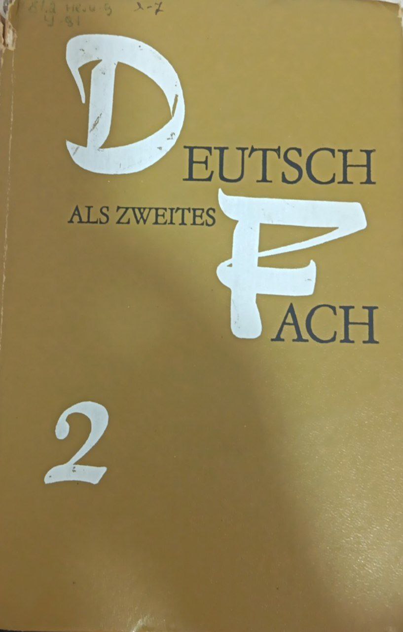 Deutsch Als Zweites Fach 2
