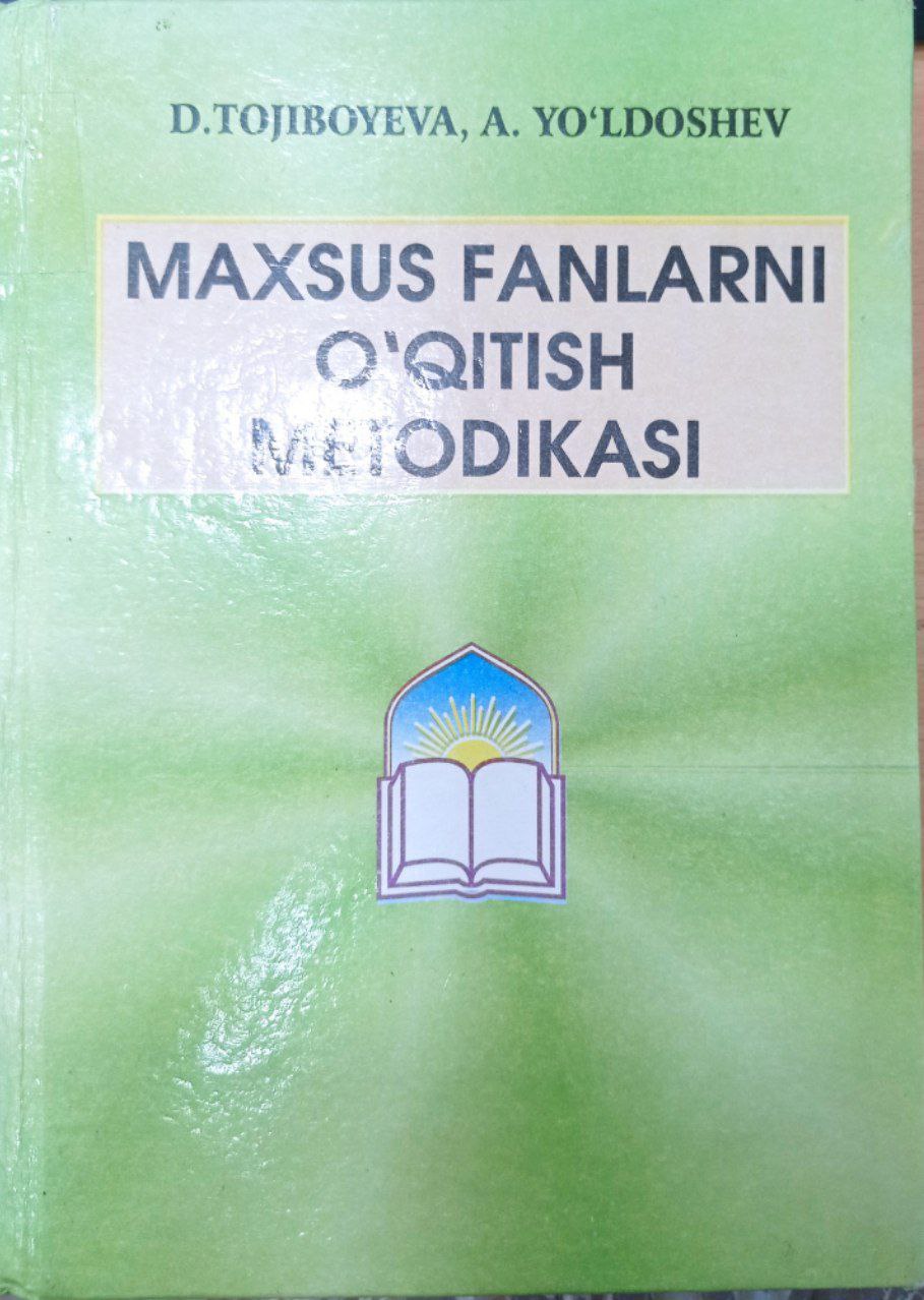 Maxsus fanlarni o`itish metodikasi