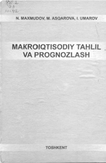 Makroiqtisodiy tahlil va prognozlash