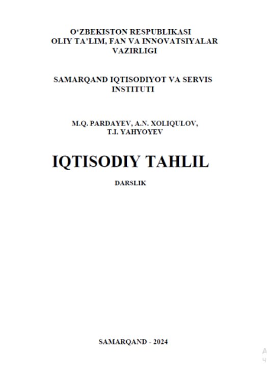 Iqtisodiy tahlil