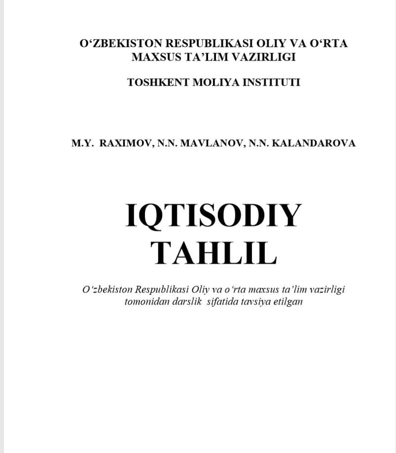 Iqtisodiy tahlil