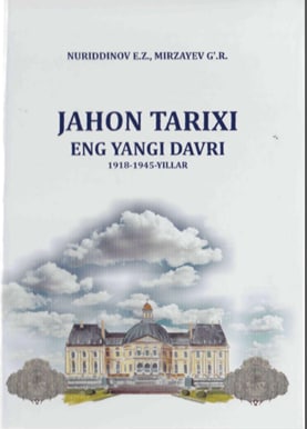 Jahon tarixi eng yangi davr 1918-1945 yillar