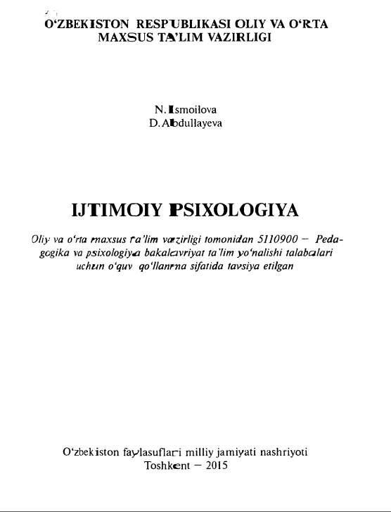 Ijtimoiy psixologiya