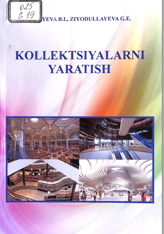 Kollektsiyalarni yaratish
