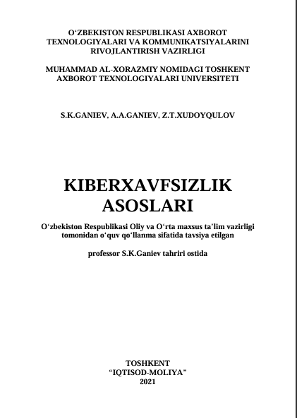 Kiberxavfsizlik asoslari
