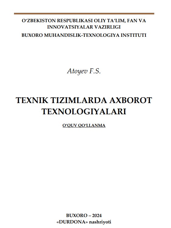 Texnik tizimlarda axborot texnologiyalari