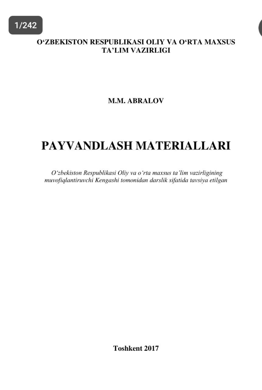 PAYVANDLASH MATERIALLARI