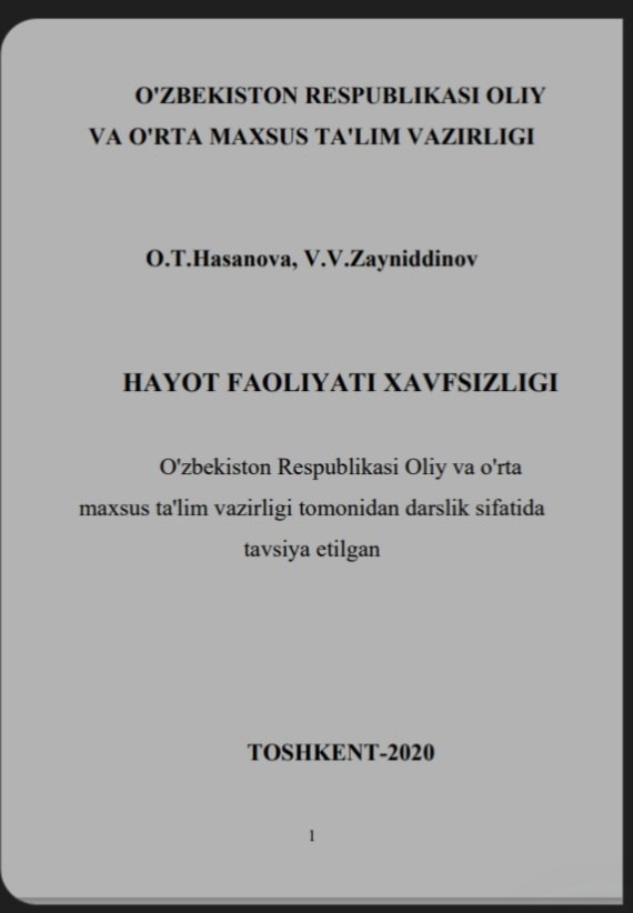 Hayot faoliyati xavfsizligi