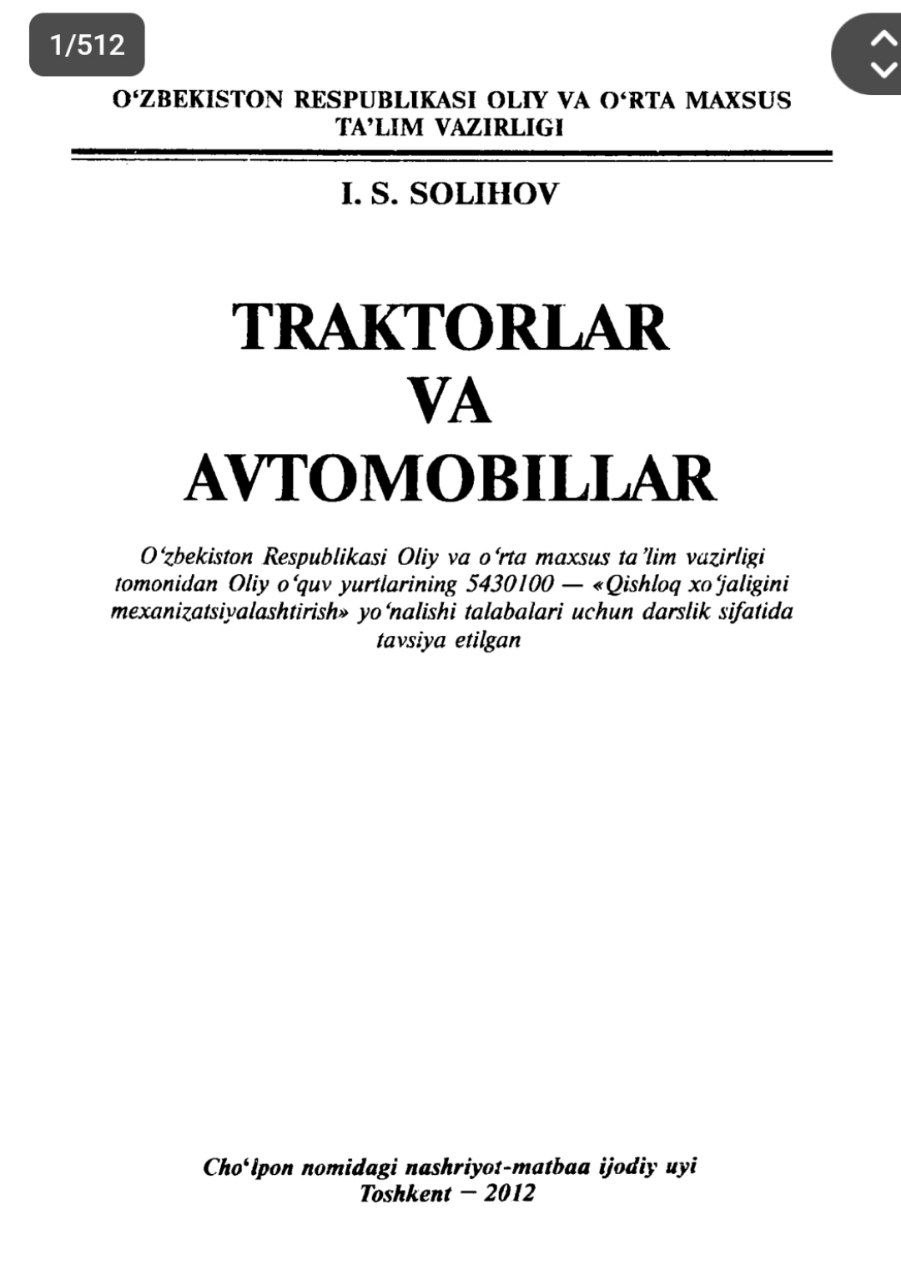 TRAKTORLAR УА AVTOMOBILLAR