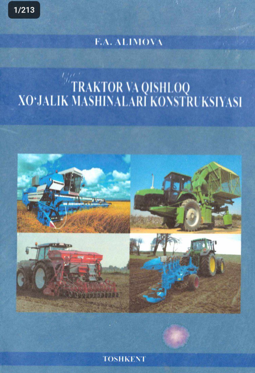 Traktor va qishloq xo`jalik mashinalari konstruksiyasi