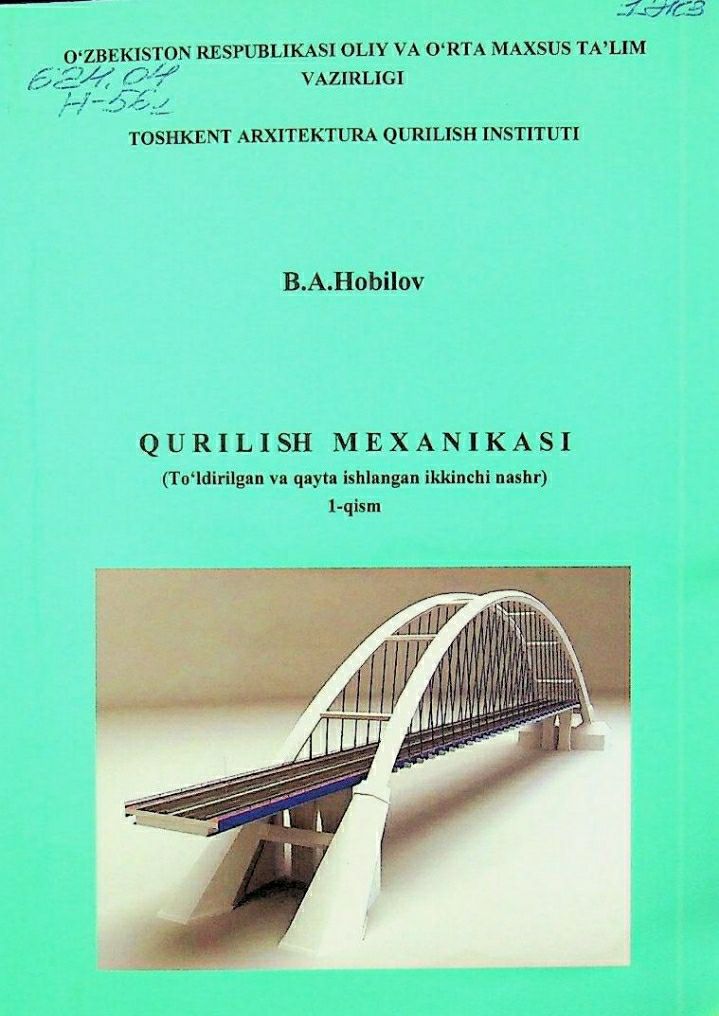 Qurilish mexanikasi 1-qism