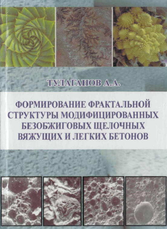 Формирование фрактальной структуры модифицированных безобжиговых щелочных вяжущих и легких бетонов
