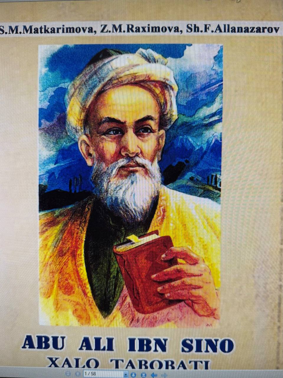 Abu Ali Ibn Sino Xalq tabobati va zamonaviy tibbiyot asoschisi