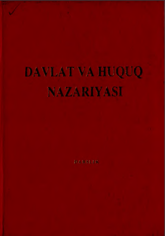 Davlat va Huquq nazariyasi