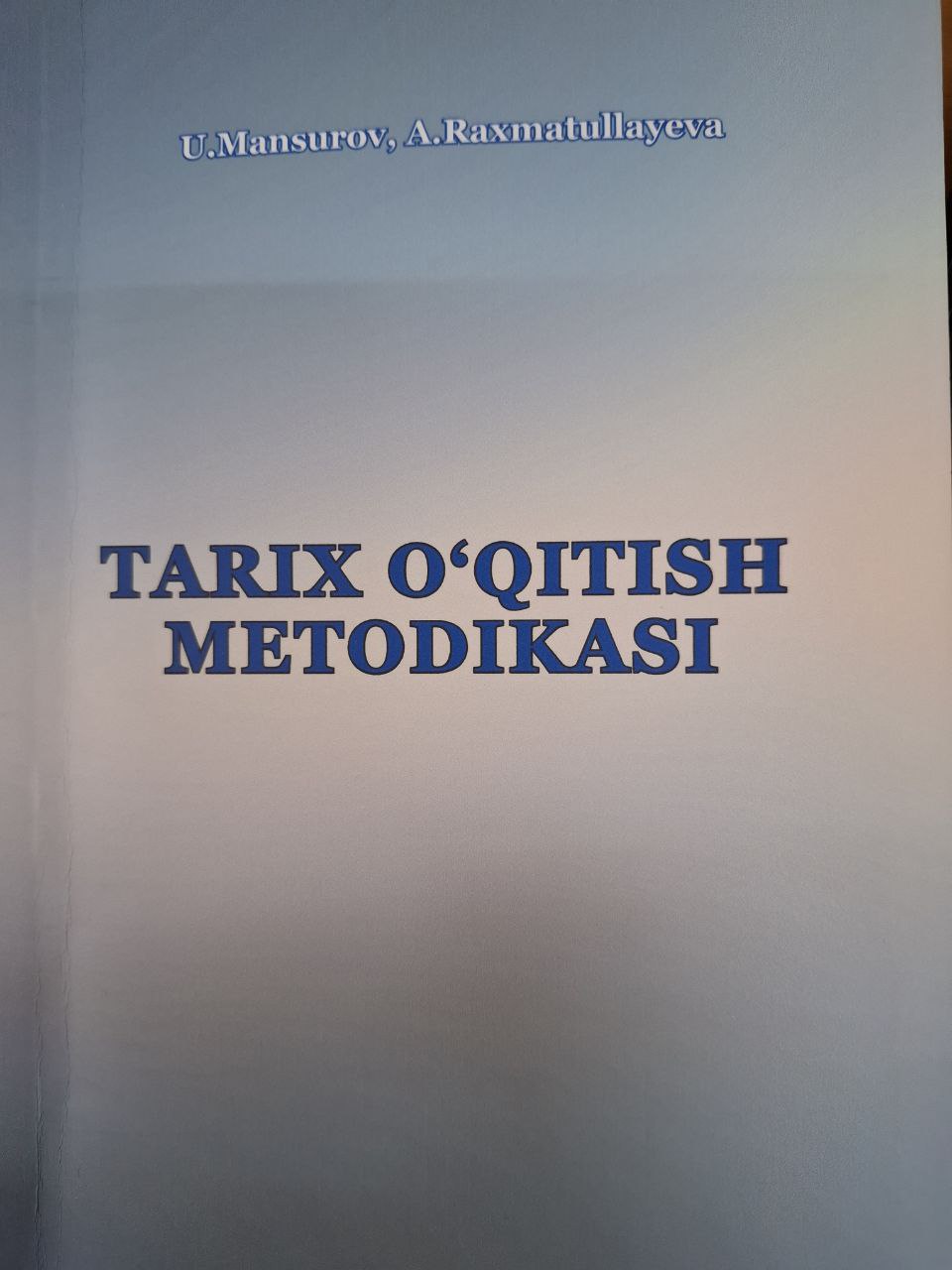 Tarix o'qitish metodikasi