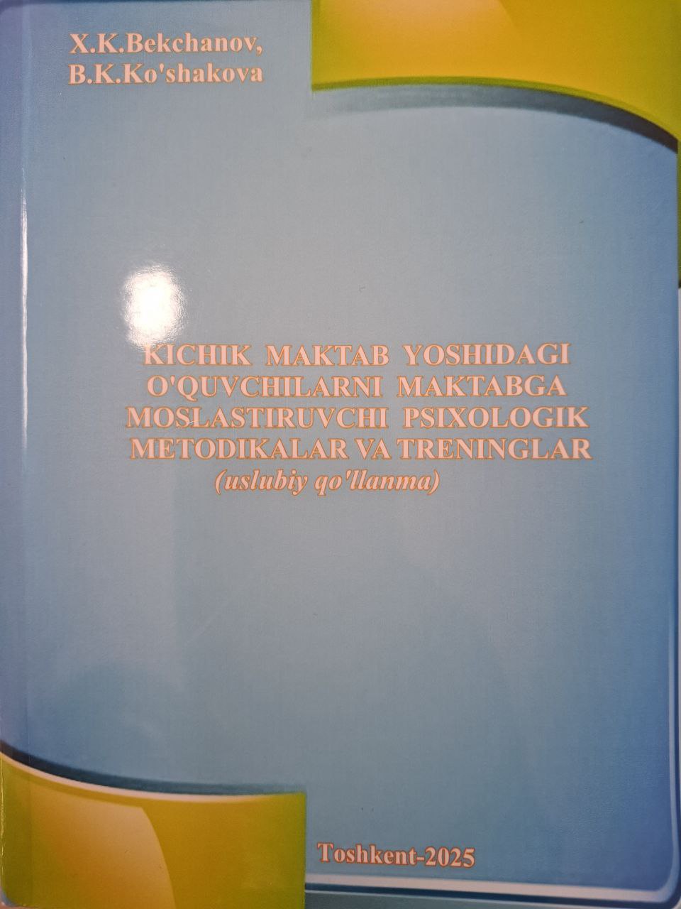 Kichik maktab yoshidagi o'quvchilarni maktabga moslashtiruvchipsixologik metodikalar va treninglar