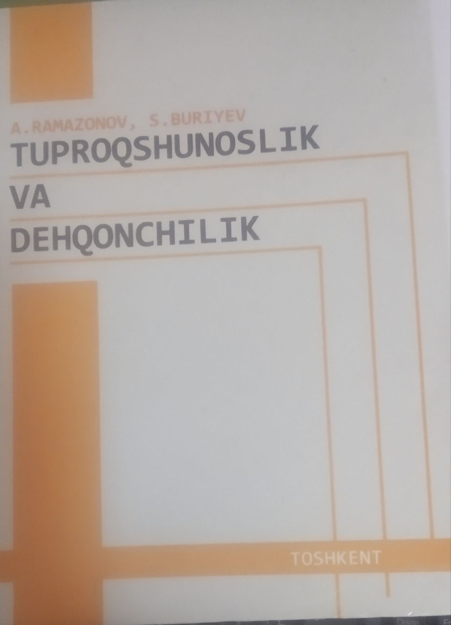 Tuproqshunoslik va dehqonchilik