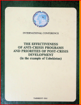 The effectiveness of anti-crisis programs and priorities of post-crisis development