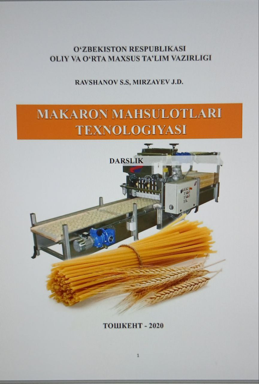 MAKARON MAHSULOTLARI TEXNOLOGIYASI