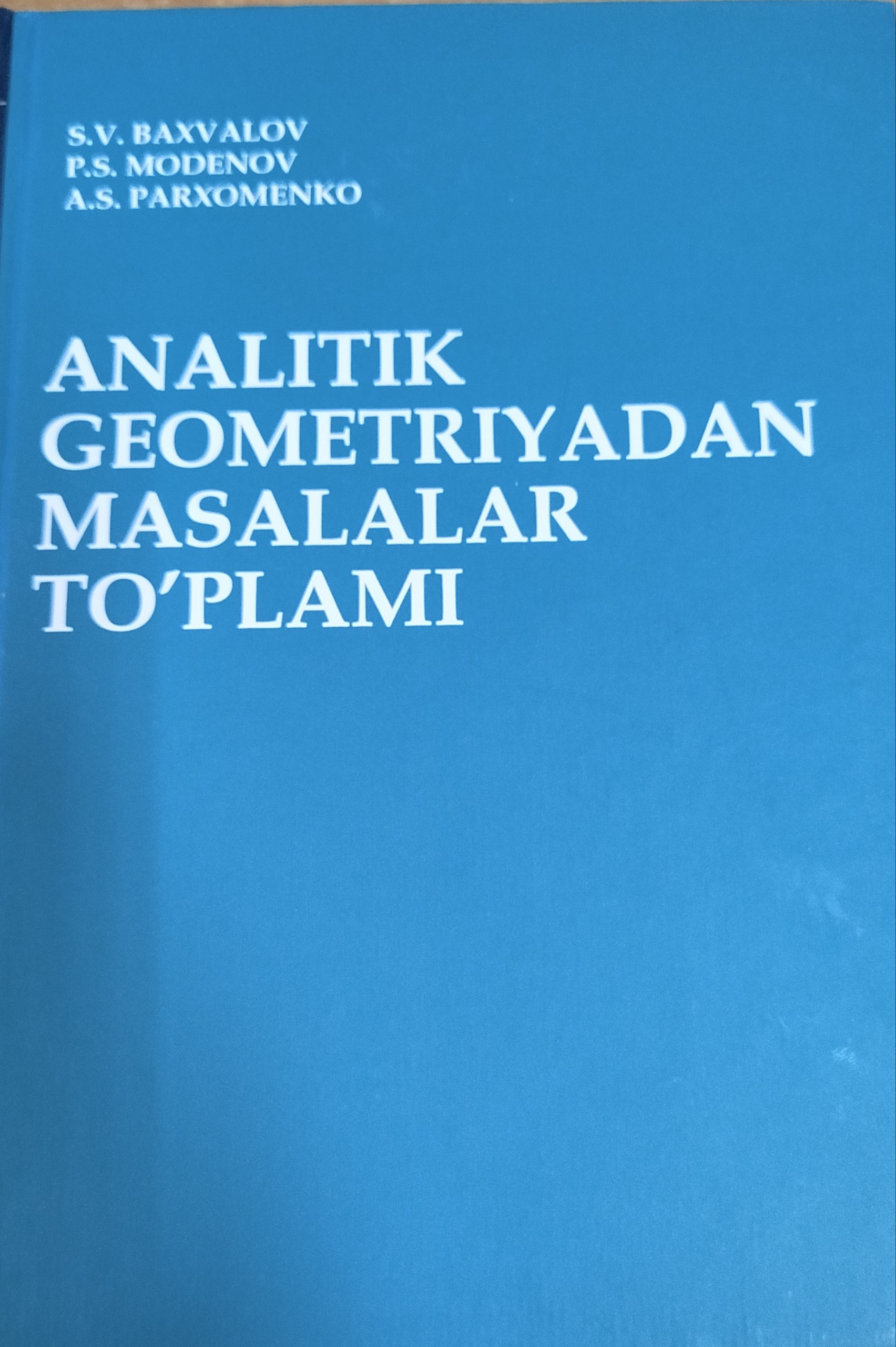 Analitik geometriyadan masalalar to'plami