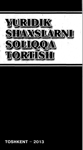Yuridik shaxslarni soliqqa tortish