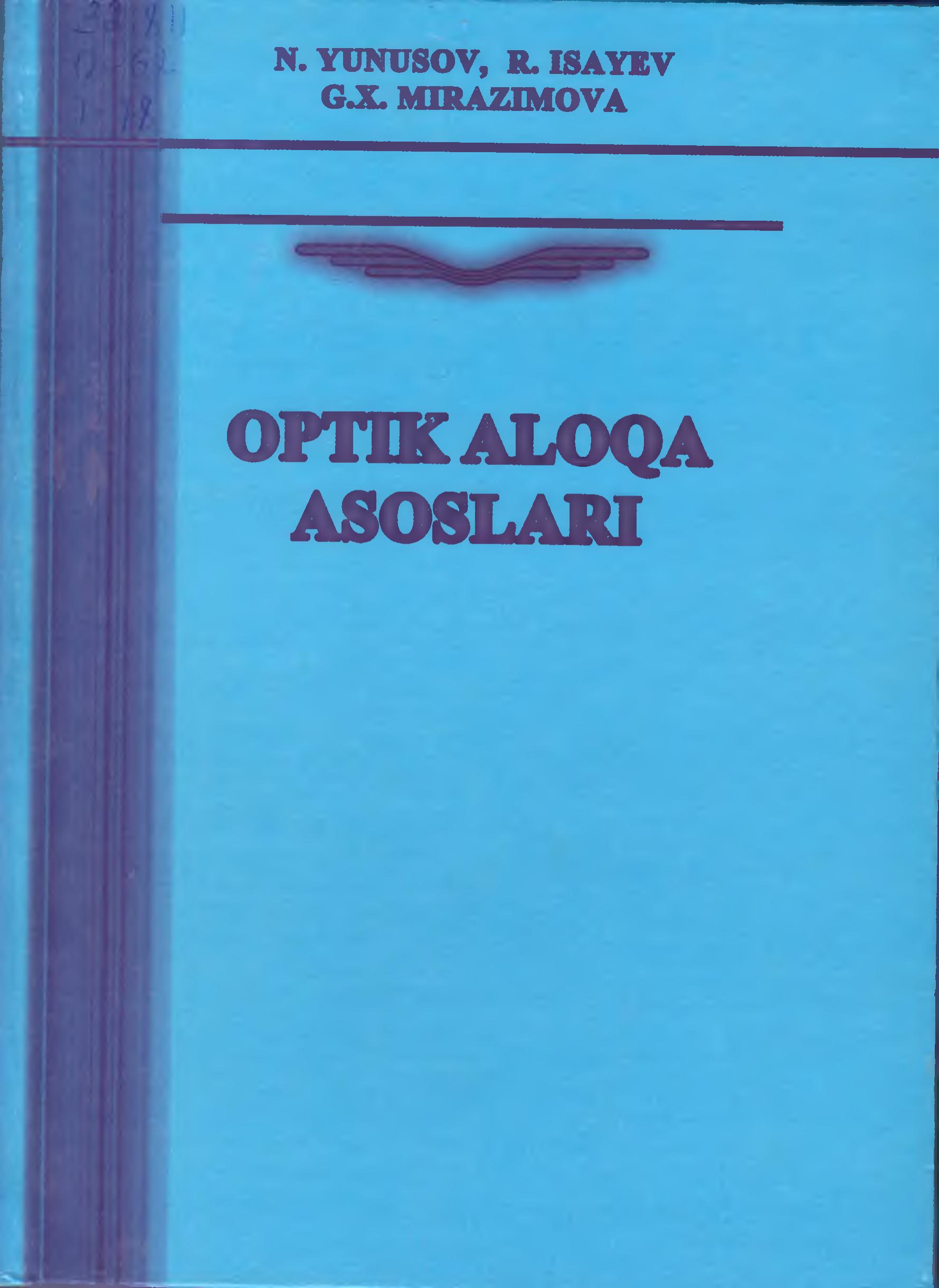 Optik  aloqa asoslari