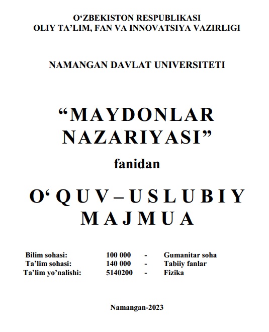 Maydonlar nazariyasi